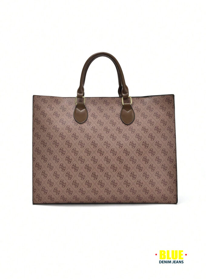 LocalPreference Bag Type 2025 New Fashion Simple Large-Capacity Retro Printing Handbag Popular Hand-Carrying Commuter Ladies Tote Bag