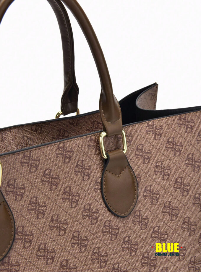 LocalPreference Bag Type 2025 New Fashion Simple Large-Capacity Retro Printing Handbag Popular Hand-Carrying Commuter Ladies Tote Bag