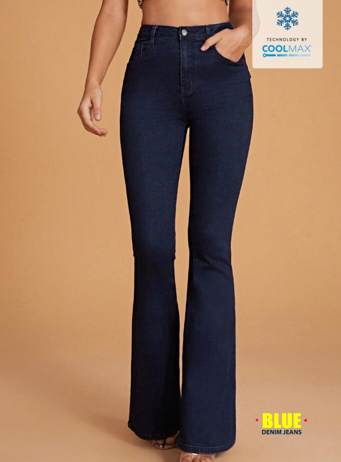 Jeanoix Women's Flare Jeans with Side Pockets