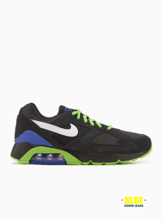 Nike , Air 180, FZ3058-001, BLACK/WHITE-ACTION GREEN VIOLET 9.5