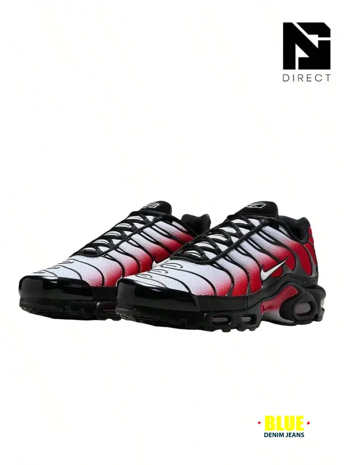 Nike Air Max Plus Pure Platinum University Red Black White