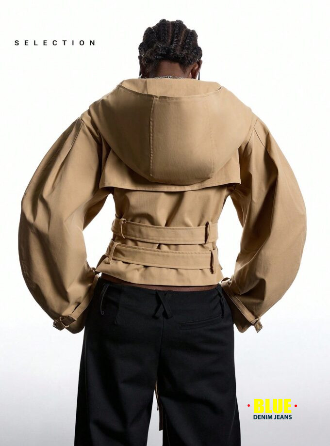 Lysmo Women's Oversized Cargo Bomber Jacket - Fall Fashion Streetwear