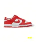 Nike Dunk  Women Sneakers White University Red Faux Leather Medium Cushioned School Gym Walking Casual