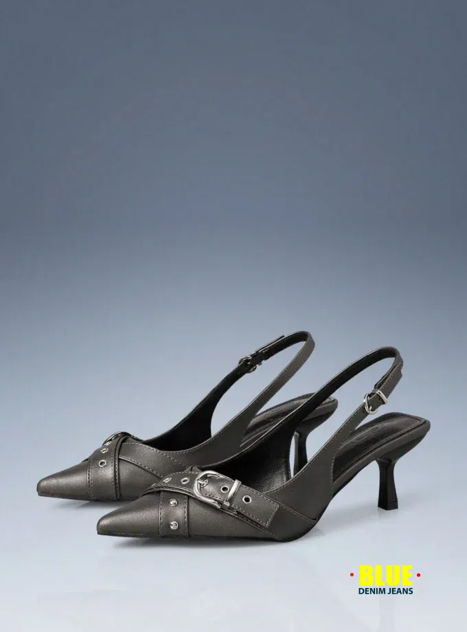 CUCCOO Women's Y2K Punk High Heel Motorcycle Pumps for Parties