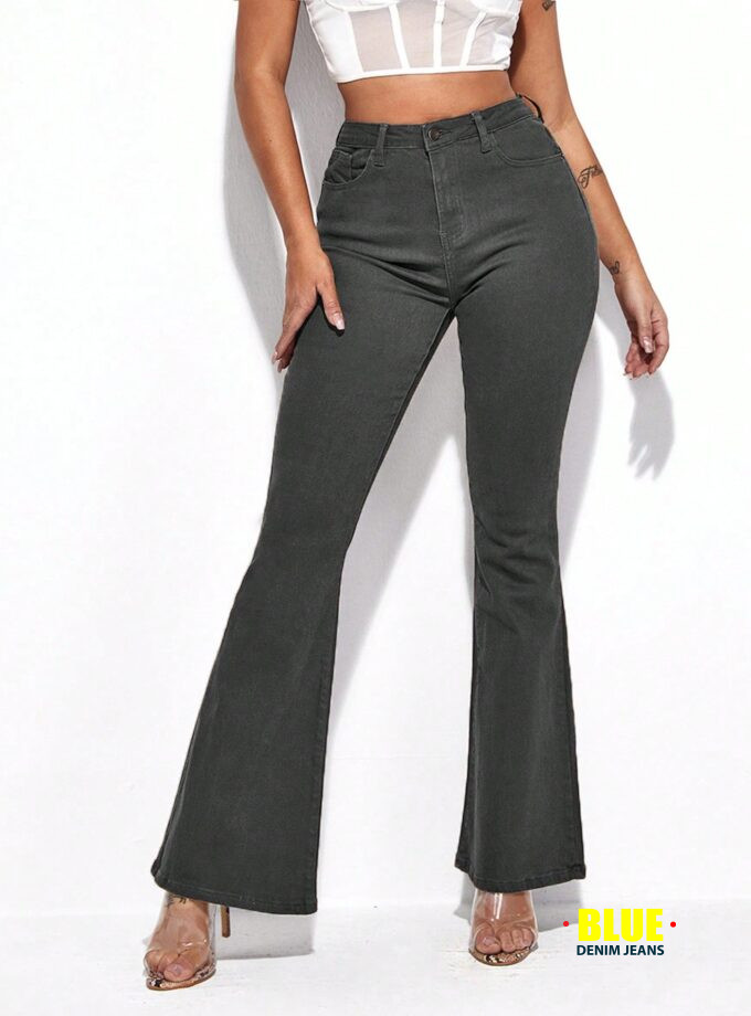 Jeanoix Women's Flare Jeans with Side Pockets