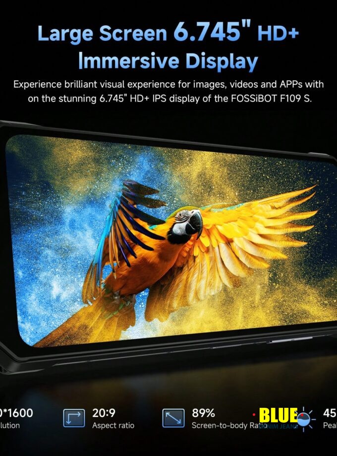 FOSSIBOT 6.75" Rugged Android 15 Phone with 24 GB RAM || 50 MP Camera & 10600 m Ah Battery - Dual SIM Connectivity