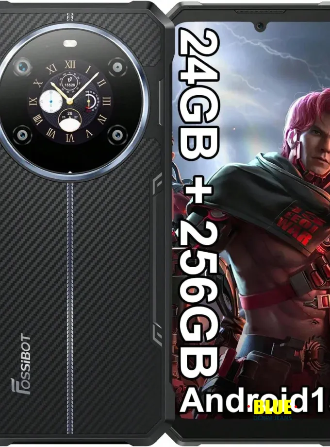 FOSSIBOT 6.75" Rugged Android 15 Phone with 24 GB RAM || 50 MP Camera & 10600 m Ah Battery - Dual SIM Connectivity