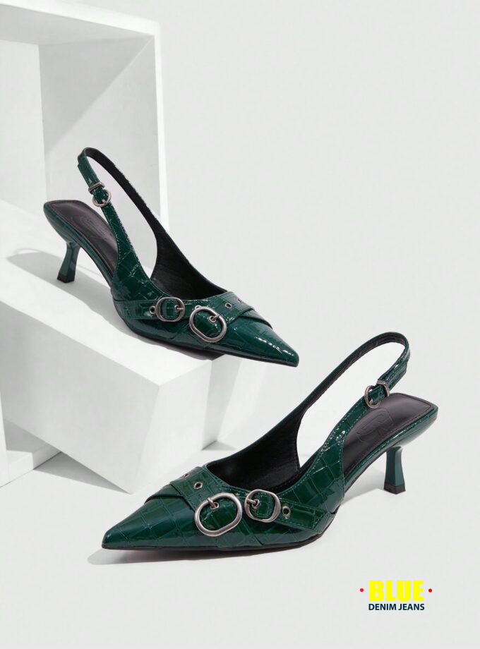 CUCCOO Women's Y2K Punk High Heel Motorcycle Pumps for Parties