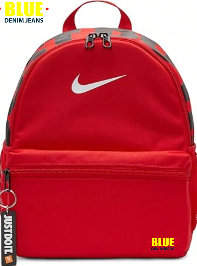 Nike Brasilia Mini Backpack in Red with Just Do It Branding