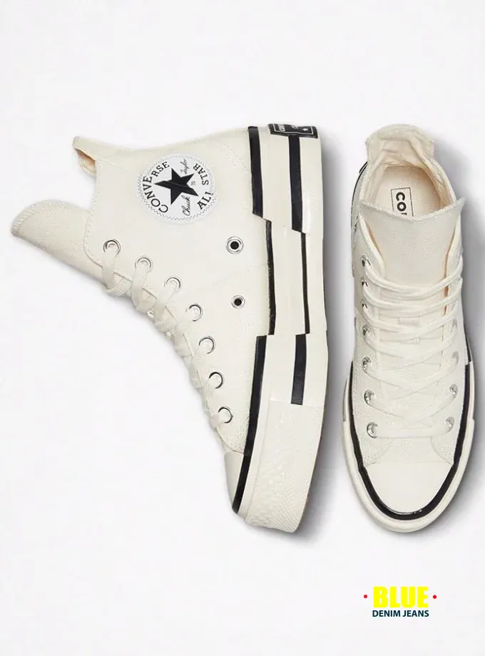 LocalConverse Officially Licensed Chuck 70 Plus Women Black/White High-Top Stylish Classical Shoes Sports Casual Outdoor Leisure Sneakers Supplies For Friends Birthday Parents Ceremony Anniversary Couple Gifts