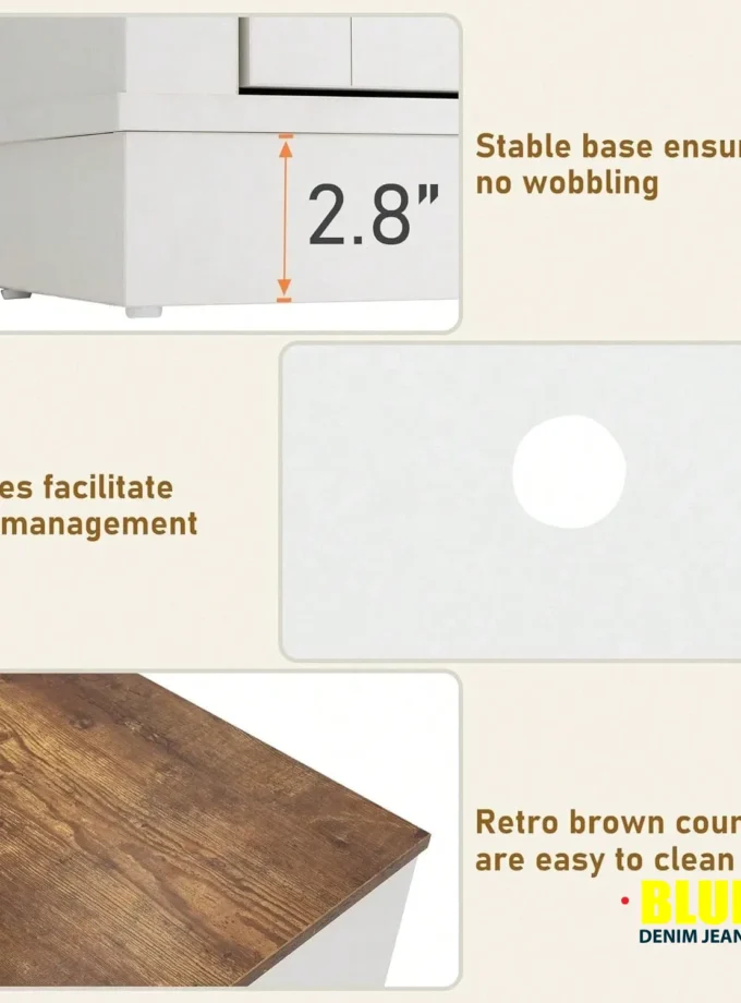 LocalFarmhouse TV Stand For 70/75/80 Inch TV, 32"e;Tall Entertainment Center W/USB Charger LED Light, Large Media Console Cabinet W/Barn Doors Adjustable Shelves For Living Room