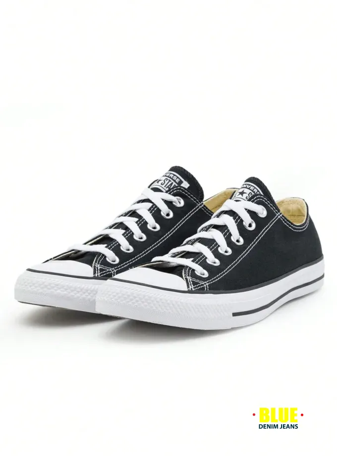 LocalConverse Chuck Taylor All Star Low Top Women's Canvas Sneakers Breathable Cushioning Lightweight Versatile Commuting Daily Wear Black M9166C