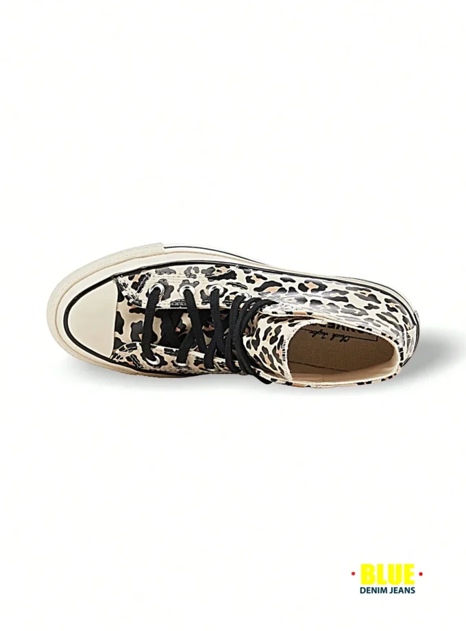 LocalConverse Chuck70 Glow In Dark Leopard Print Unisex Sneakers Sweat Absorption Breathable Versatile Solid Easy To Wash Quick Dry Sports Outdoor Running Daily School Unisex Beige A13436C