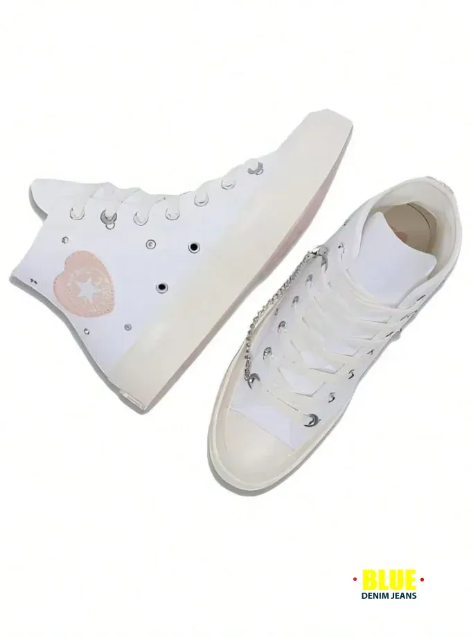 Converse 1970s Comfortable Minimalist Durable High-Top Canvas Sneakers, Unisex, White