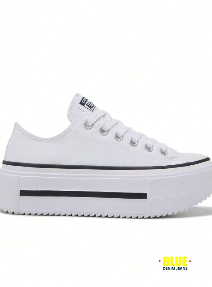 Converse Women's Chuck Taylor SEASONAL Canvas Low Top Thick Sole Sneakers A15491C