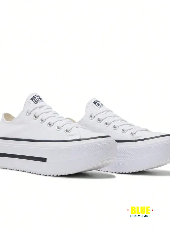 Converse Women's Chuck Taylor SEASONAL Canvas Low Top Thick Sole Sneakers A15491C